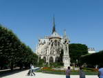 Notre Dame der Park l'lle de France und die Kathedrale Notre Dame.